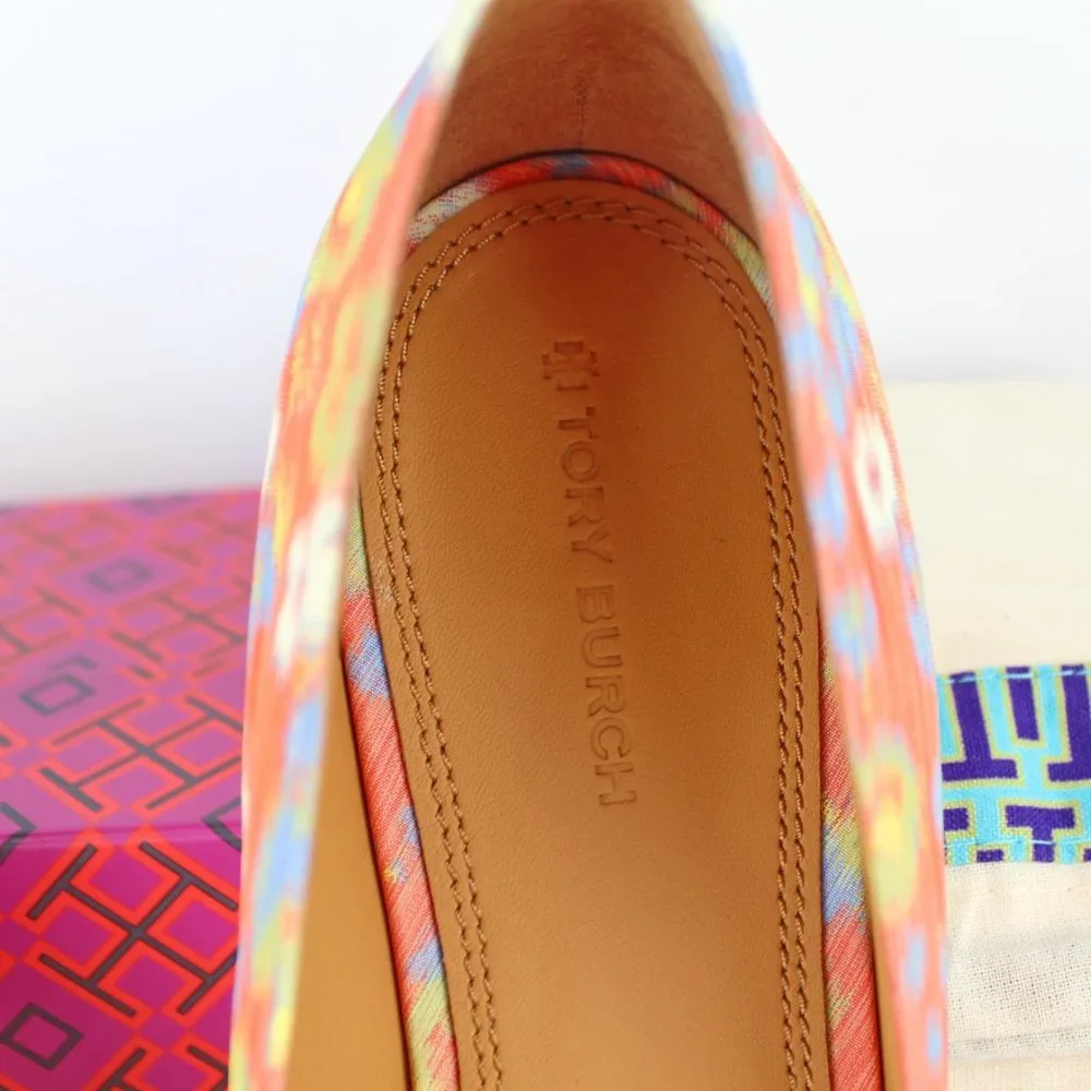 NEW Tory Burch Gigi Floral Ballet Flats, US 10.5M, Pointed Toe